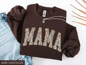 Mama Sweatshirt, Mama Sweater, Mama Floral Sweatshirt, Floral Mama, Mothers Day Gift, Cute Mom Sweatshirt, Trendy Mom Shirt, New Mom Gift. - EVA RAMOS