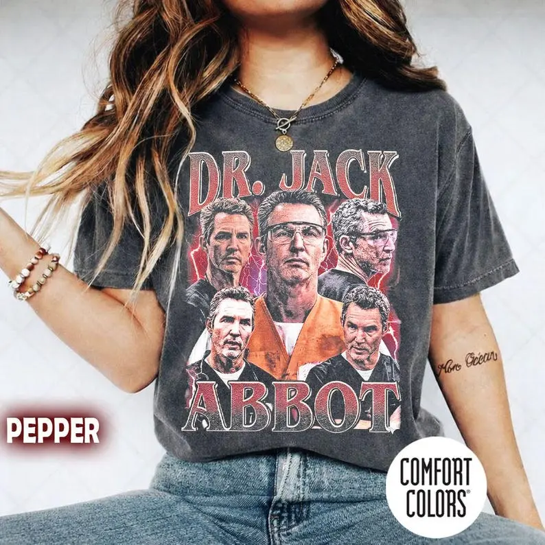 Comfort Colors Vintage Dr Jack Abbot Shirt, 90s Bootleg Style Retro Graphic Tee, Classic Homage Fan T-Shirt, TV Show Fan Gift T-Shirt ,