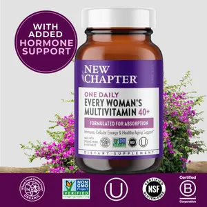 New Chapter Every Woman's One Daily 40+ Multivitamin | Women's Vitamin 40 plus for Energy, Healthy Aging + Immune Support with Fermented Nutrients - 30ct