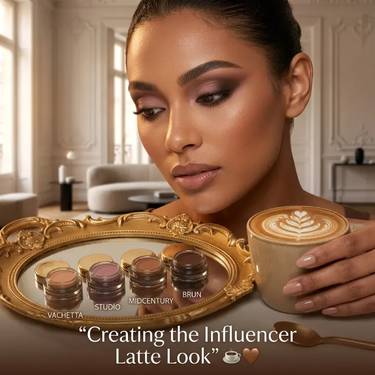 Luxury Velvet Matte Cream Eyeshadow Jar - Waterproof, Crease-Proof, Long-Lasting, Highly Pigmented Vegan Cruelty-Free Makeup, Hypoallergenic for Daily Use & Evening Smokey Eye, All Skin Types Sensitive-Friendly Formula