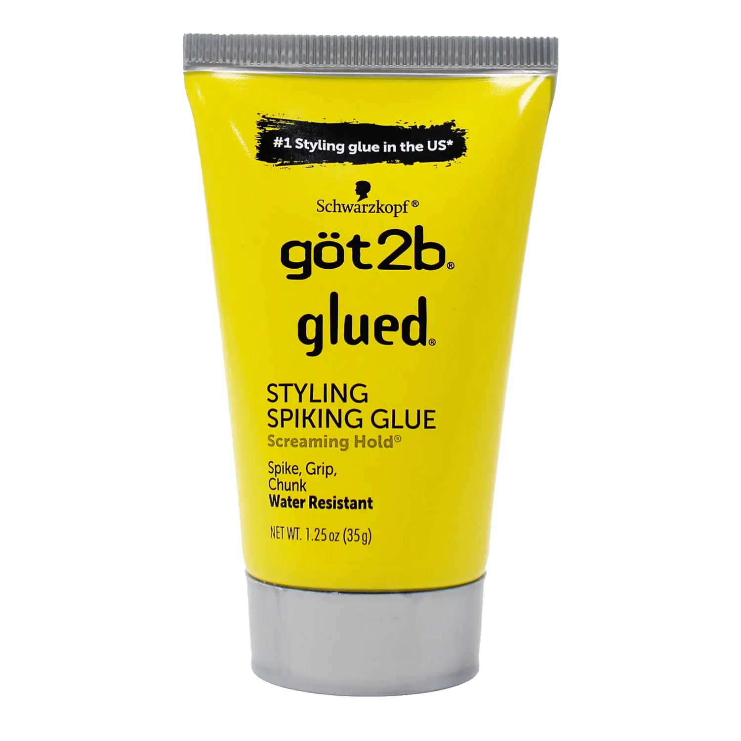 got2b Glued Styling Spiking Glue, Water Resistant Hair Gel with Long Lasting Hold for Sculpting and Defining, Haircare Product, Beauty Products, Styling Gel, Sculpt And Define, Corn Starch Modified, Hydroxyethylcellulose, Strong Hold Gel, Hairstyle Gel