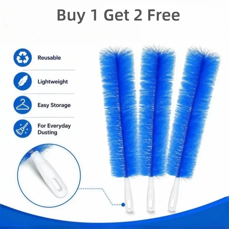 【Buy 1 Get 2 Free】,Fan Cleaner Brush,Duster,Cleaner Brush,Bendable Microfiber Head,Reusable Dust Remover,Washable,ldeal for Ceiling Fan Blades,Curtains,Air Vents,Cars Et Window Cleaning Gap Brush,Fan Cleaningtool， house hill