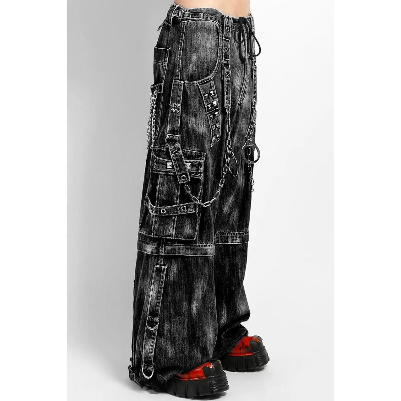Tripp NYC Lock Up Denim Pants [Storm Wash] - TikTok Shop