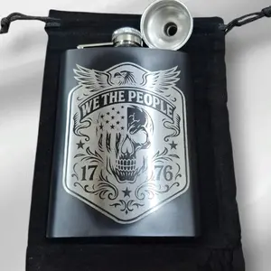 laser engraved flask