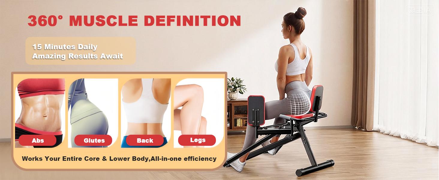 abductor machine,Hip trainer,Adjustable Glute Machine Exercise Equipment,Suitable For Home Gym,glute workout device Resistance Band Kegel,gym stuff Thigh and Pelvic Floor Trainer,gym stuff,at home gym equipment