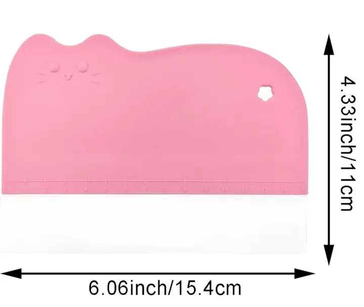1 softer cake scraper with 3 transparent scrapers ,