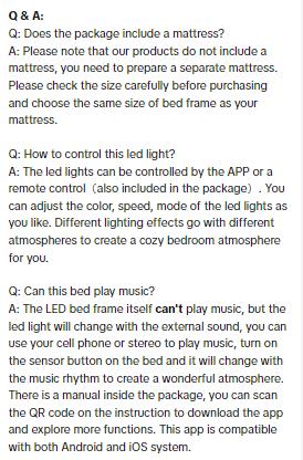 GEGOFORU LED Bed Frame King Size with Storage Drawers, Upholstered Modern Platform Bed, RGB Lights, No Box Spring Needed, Perfect Gift