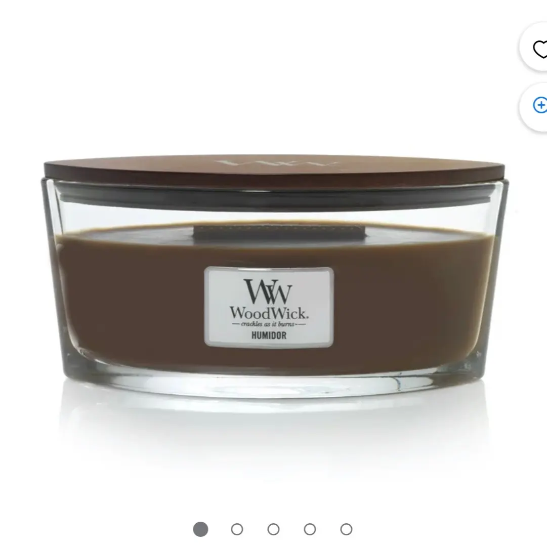 Elegant Large Elliptical WoodWick Candle - Natural Wood Wick Home Decor Candle with Pleasant Aroma for Room Scent Enhancement, Ideal for House Decoration