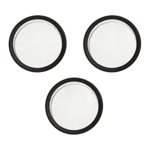 1" Vent Round Tab Style Open Screen Black Pack of 3