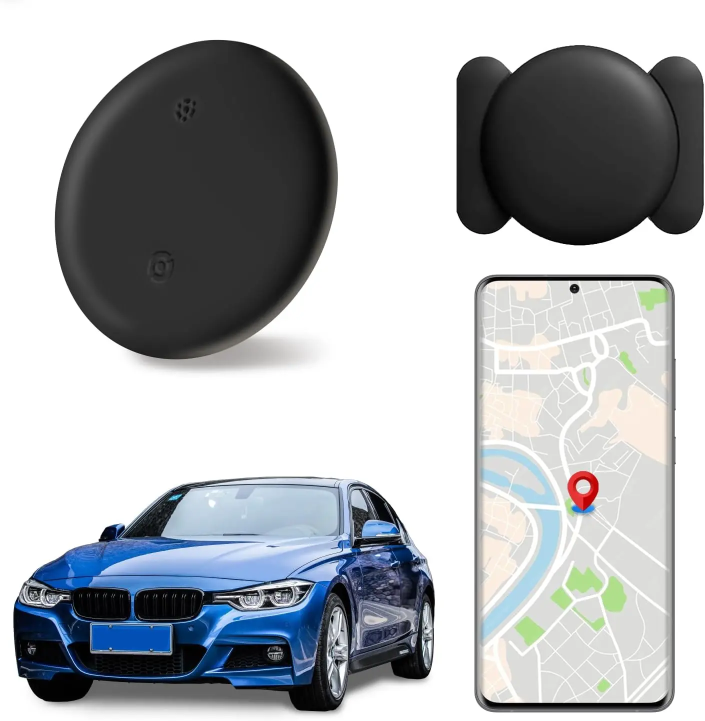 5 Pack Mini GPS Tracker for Vehicles – Hidden Magnetic Car Tracker Device, Real-Time GPS Tracking for Kids, Car, Pets, No Monthly Fee, Works with Apple Find My, Vehicle Locator