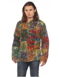 Caravan Closet Cotton Tie Dye Patch Unisex Tops