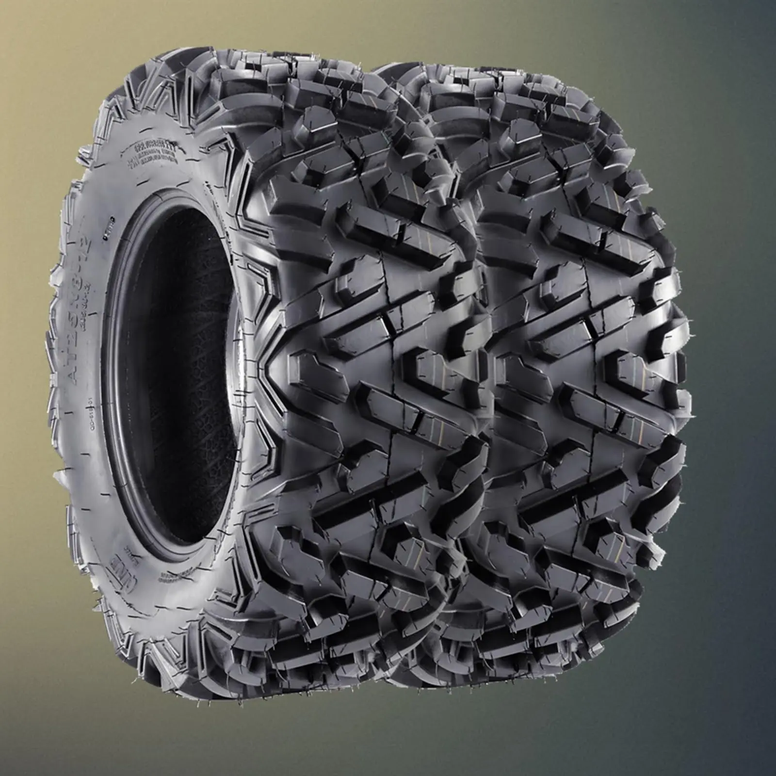 New Upgraded 2pcs 23x7-10 4PR 23x7-10 ATV Tire, 4-Ply Rated All Terrain ATV UTV Tire, 10 Inch Rim Tubeless 4 Wheeler Tire for Off-Road Mud Dirt Trails, Pack of 2