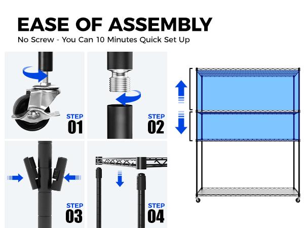 Barrina LP1200 Indoor Greenhouse with Grow Light, 4-Tier Plant Stand with 150W TX-S50 3.2FT 5000K, Full Spectrum Plant Shelf with Tent, Timer & Thermometer for Winter Seed Trays, 47.2 x 13.8 x 59.1IN