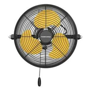 12 Inch Wall Fan Pro Series - Sealed Motor High Velocity Wall Mount Fans for Commercial, Residential, Warehouse, Covered Patio, Shop, Garage, Barn, Gazebo 3 Speed 2800 CFM UL Safety Listed