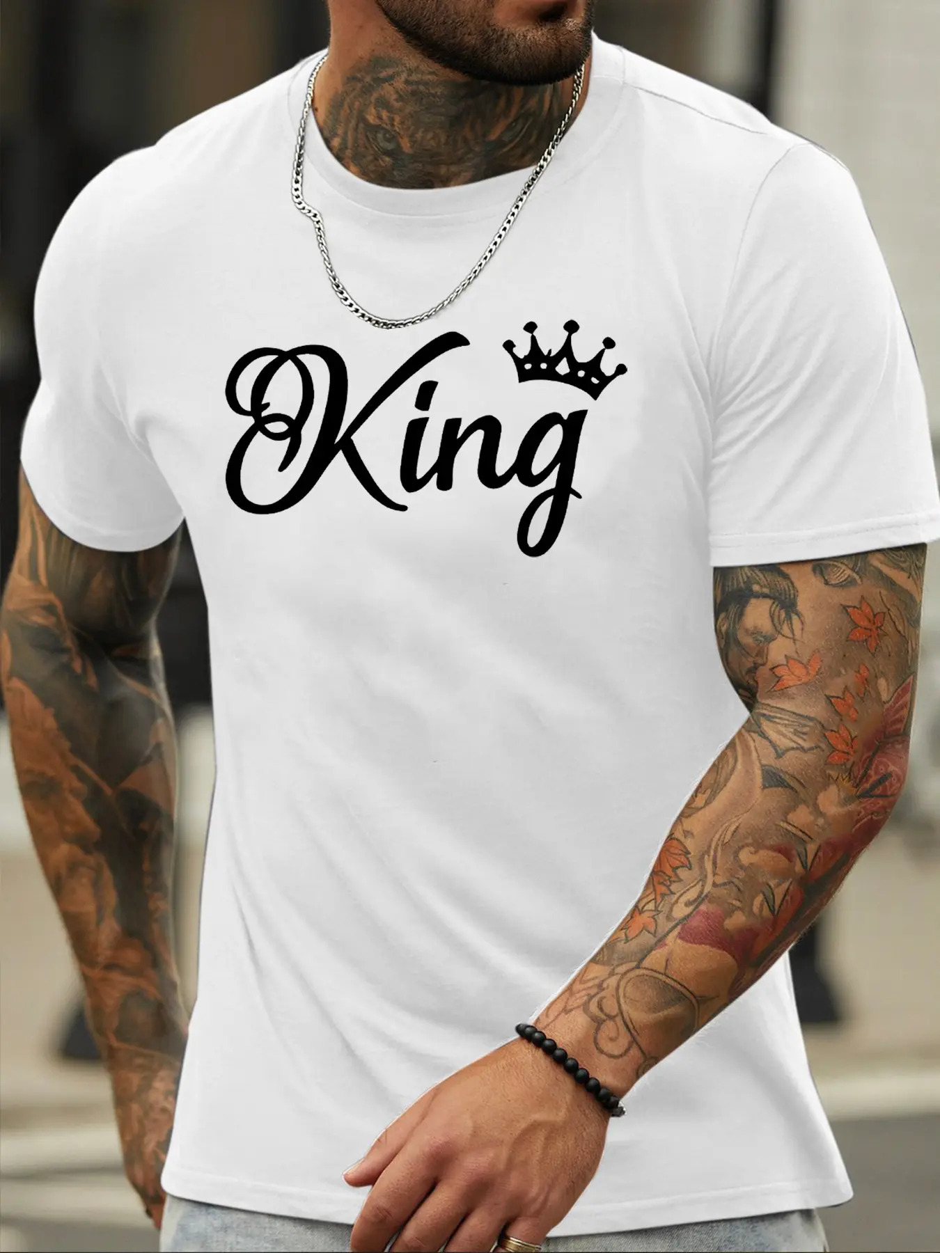 Summer Men's Fashion Print Short Sleeve T-Shirt