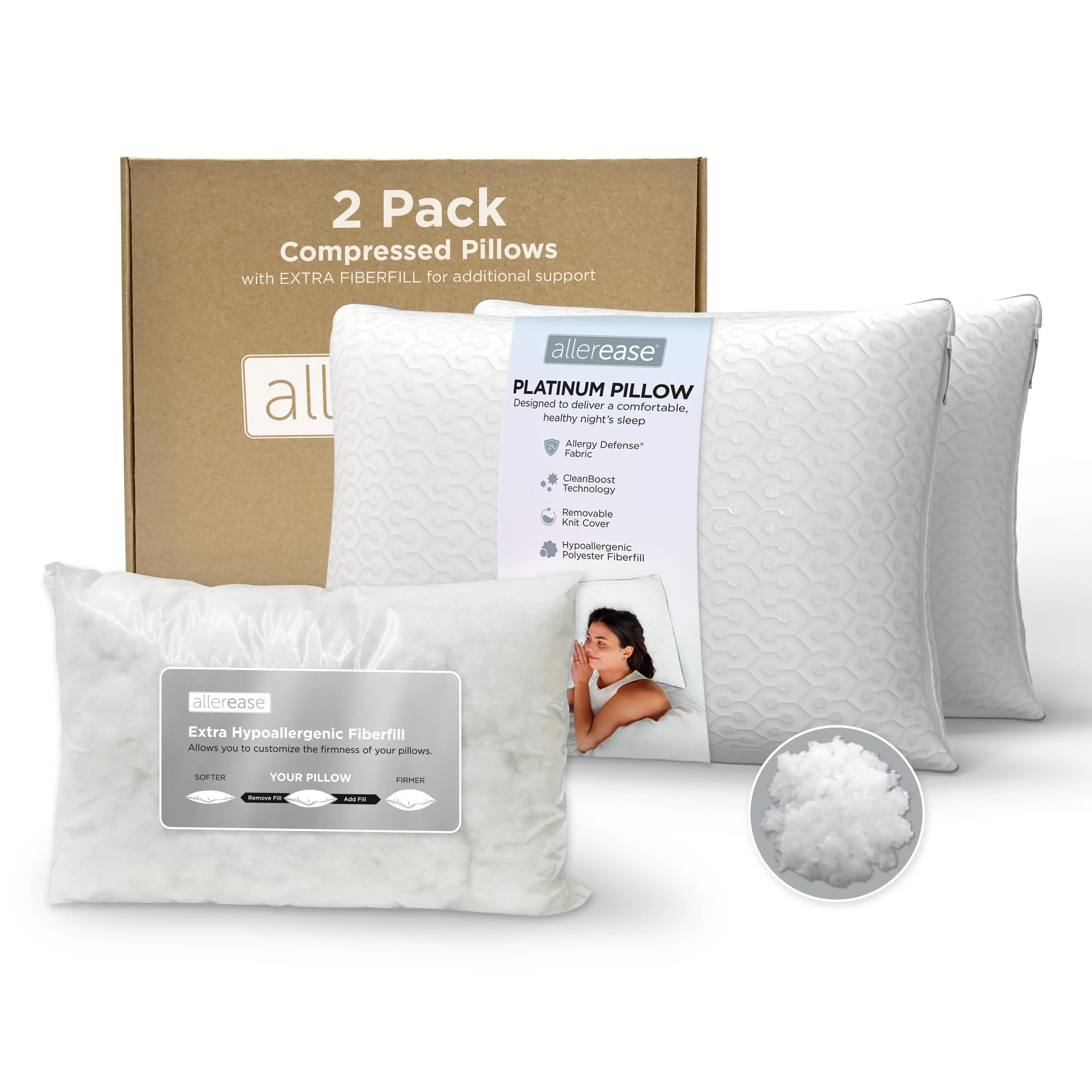 AllerEase Platinum Pillow 2-Pack