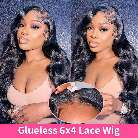 Bling Hair Glueless Body Wave 5x5 Transparent Lace Closure Wig Preplucked 30 32 Inch Body Wave Wigs Human Hair Ready to Wear 6x4 Lace Front Wig For Women