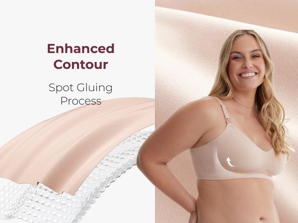 Momcozy Nursing Bras for Breastfeeding（recommend one size up）, puming bra YN21 Seamless Ultra Comfort Maternity Bra, Natural Shape, Pregnancy Sleep Bralette tiktok shop maternity  undies