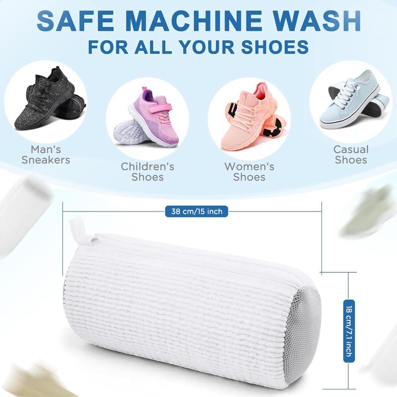 Shoe Washing Machine Bag,Shoe Laundry Bags for Sneakers, Reusable Shoe Cleaning Bag for All Shoe Sizes
