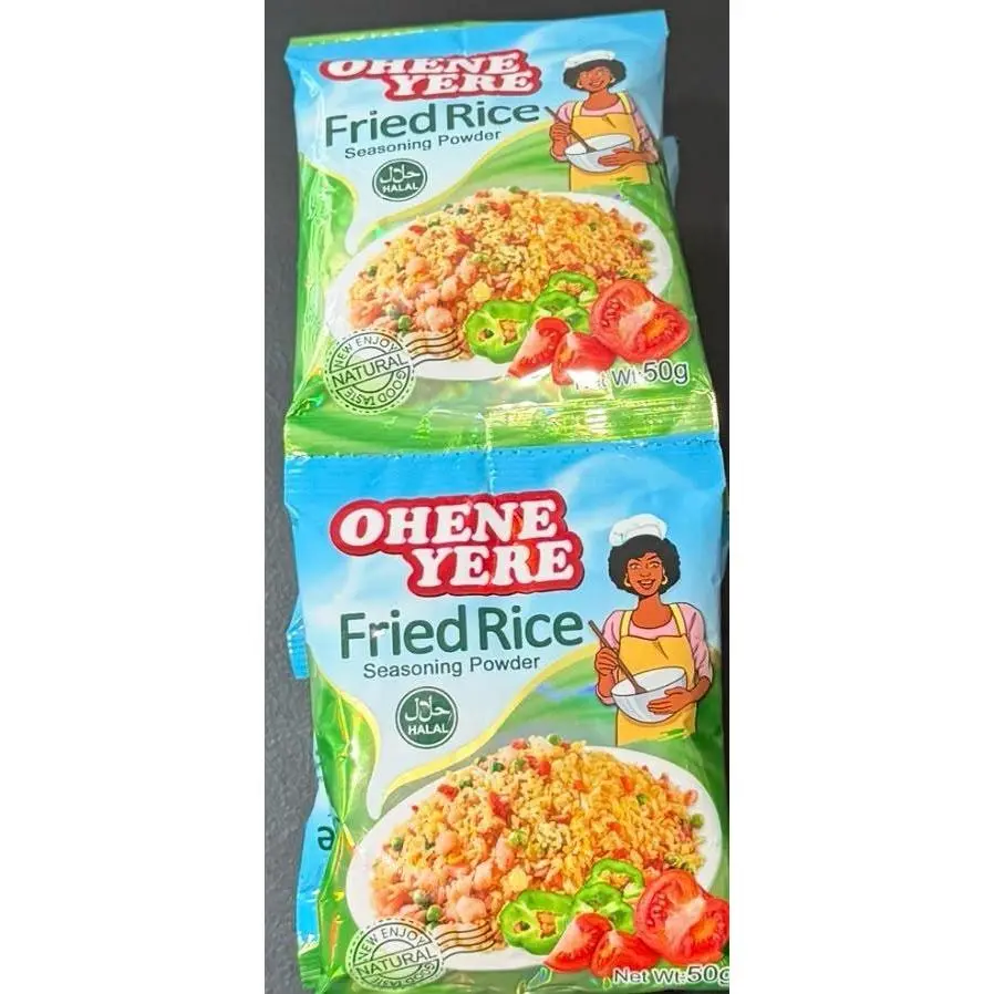 Oheneyere Cholesterol Free Fried Rice Seasoning Powder - 10 Individual Packs, Ambient Temperature Storage, Staples & Cooking Essentials Seasoning, Fried Rice Powd