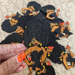 Black Girl Watermelon Hat Patch (1 Patch)