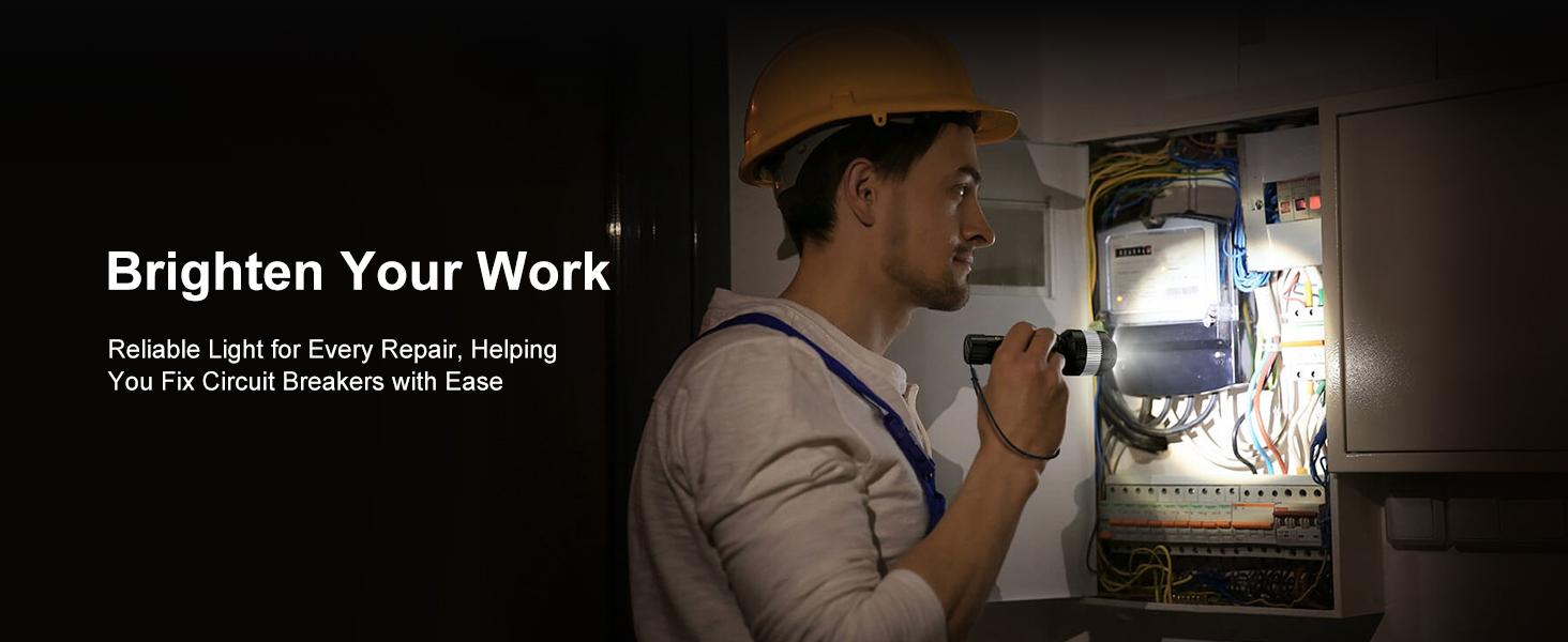 MARBERO Rechargeable Flashlight High Lumens with 4000mAh Battery Focused Beam Super Bright LED Powerful Flashlight 3 Modes Tactical Compact Portable Flashlight for Hiking Power Outage