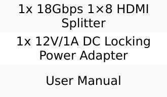 18Gbps 1×8 HDMI Splitter (UHD-108)