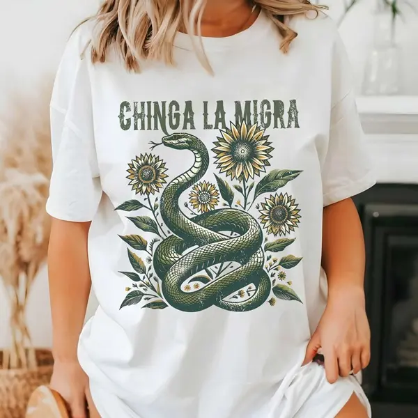 Chinga La Migra FDT T-Shirt, Immigrant Rights Shirt, No Human Is Illegal Shirt, Fight ICE T-Shirt Sweatshirt, Political Activism Top
