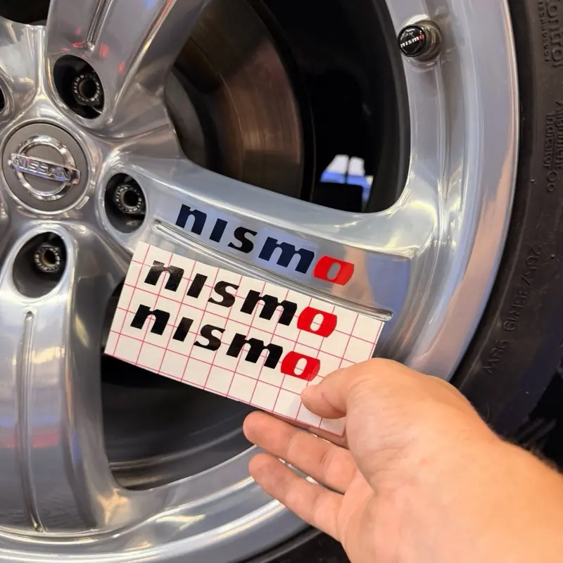 Nissan 350Z Nismo Volk Rays Wheel Decals VQ HR DE 400Z 370z 240Z