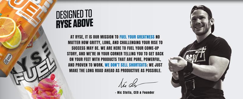 RYSE Fuel Energy Drink - Pack of 12 - 200mg Natural Caffeine, Taurine and Choline for Focus and Energy - Sugar-Free and Vegan - 16 fl oz