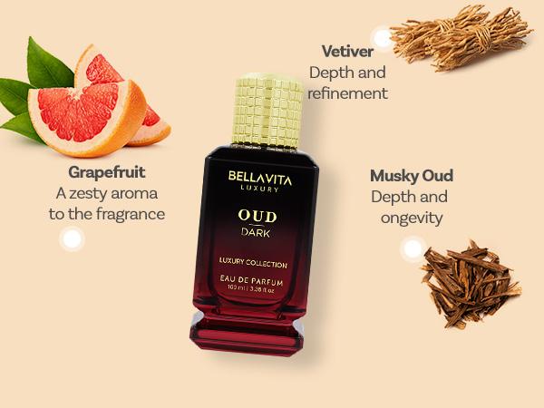 Oud Eclipse by BellaVita Luxury | Perfume Combo Gift Set | 3×100 ml | White Oud, Honey Oud & Oud Dark | Long Lasting Eau De Parfum | Vegan & Cruelty Free