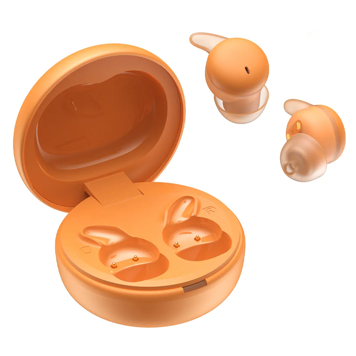 YX99 Bluetooth 6.0 Wireless Sleep Audio Earbuds - Invisible Flat Noise Reduction Bass Headphones, No-Pressure Design for Side Sleepers, Waterproof Rechargeable In-Ear Wireless Headphones for Work from Home, Compatible with Mobile/PC/Laptop, Waterproof Hea