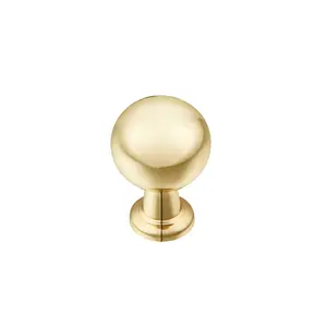 Utopia Alley HW409-412XX Lyon Cabinet Ring Pull Knob - Decorative Cabinet Drop Pull Knobs for Cabinets and Drawers - Vintage Cabinet Hardware with Hand Finished, Polished Gold/Matt Black/Brushed Nickel/Brushed Brass - Metal Drawer Pull Knobs 0.87"