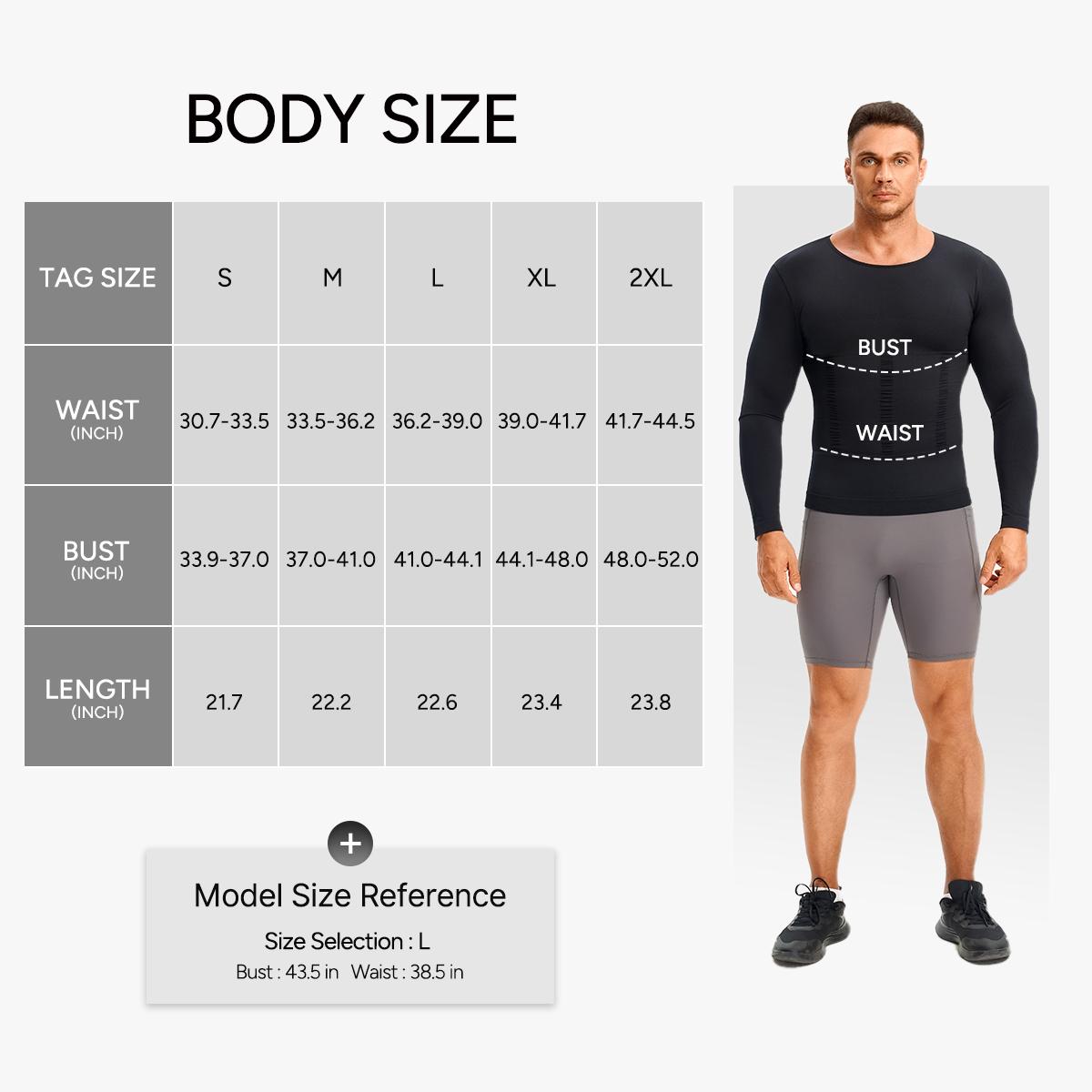 【Nebility】Fall Men's Long Sleeves Compression Shirt Structural Abdominal Belly Shapewear Thermal Underwear Shirt SpringStatements