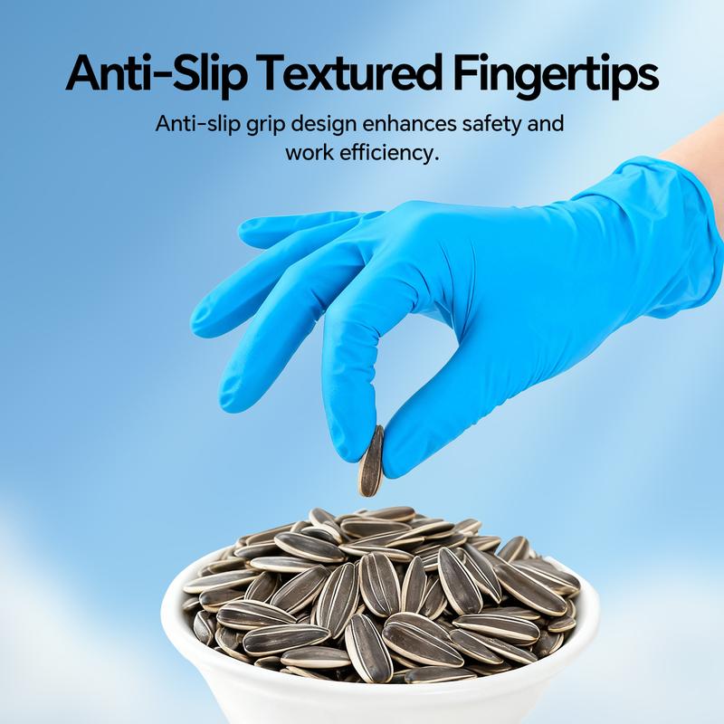 500pcs Heavy-Duty Blue Nitrile Gloves , Extra Thick 8 Mil, Oil Resistant, Powder-Free, for Industrial, Salon, Laboratory, Kitchen, Cleaning - Bulk Value Pack (S/M/L/XL), Salon Supplies, Professional Workwear, Reinforced Protection, Home Cooks 500pcs Heavy-Duty Blue Nitrile Gloves , Extra Thick 8 Mil, Oil Resistant, Powder-Free, for Industrial, Salon, Laboratory, Kitchen, Cleaning - Bulk Value Pack (S/M/L/XL), Salon Supplies, Professional Workwear, Reinforced Protection, Home Cooks