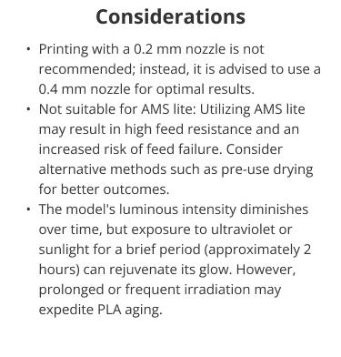 PLA Glow, 3D Printing Filaments and Materials