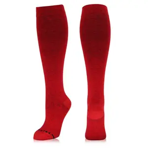 Compression Dress Socks(15-20mmHg) Copper-Infused - Dark Red