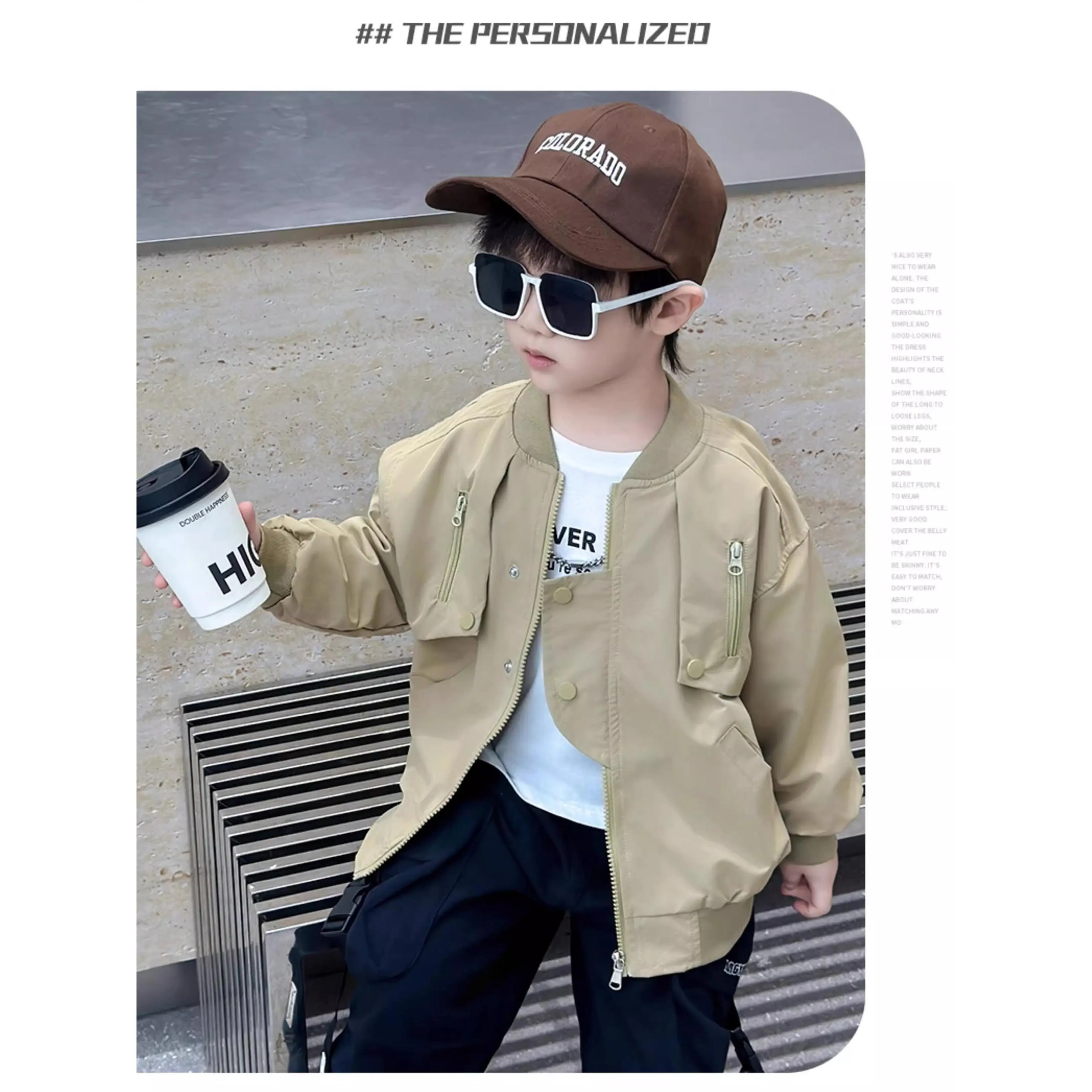 2025 New Boys' Baseball Jacket. Fashionable And Stylish Spring/Fall Attire for Children (Under 12). Ideal for Back-To-School, Halloween, Thanksgiving, Black Friday