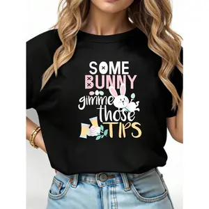 100% Cotton Unisex Easter Bartender Gift T-Shirt Funny Waiter/Server/Waitress T-Shirt Casual Fashion Top