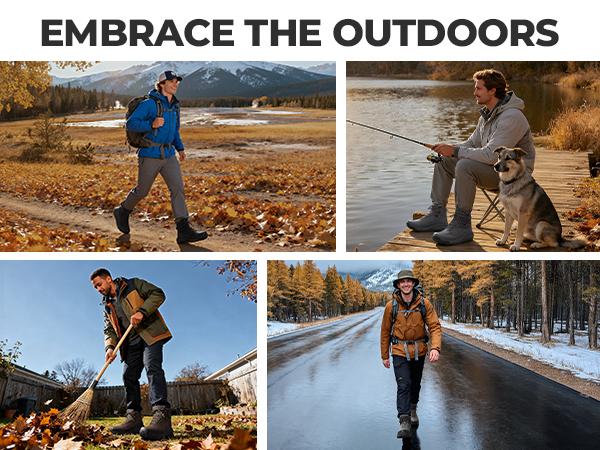 【WATERPROOFING】NORTIV 8 Men's Mid Waterproof Hiking Boots TPU Oxford Fabric Upper Mesh Lining Vegan Leather Insole MD Rubber Outsole for Outdoor Adventures SpringStatements