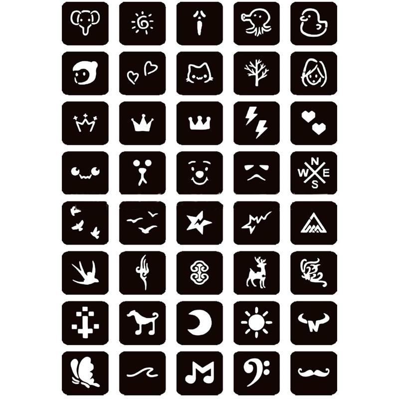 Prime Temporary Tattoo Kits 5 Inks 102 Stencils, Henna Tattoo Kit with Mandala Stencils Semi Permanent Tattoo Markers Jagua Gel for Women Men Kids Removable