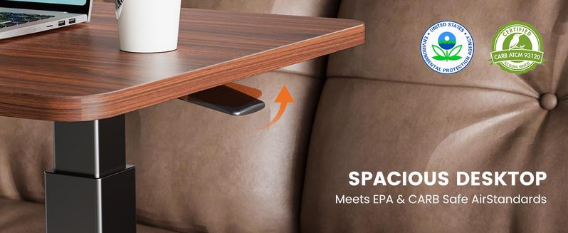 【Deal】Overbed Bedside Table with Wheels, Adjustable Hospital & Home Use Bed Table, Rolling Laptop Table, Mobile Standing Desk