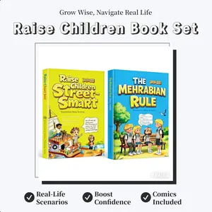 Raise Children Book Set: Street Smart & The Mehrabian Rules - 2-Pack for Ages 6-15, Real-Life Scenarios, Boost Confidence, Comics Included