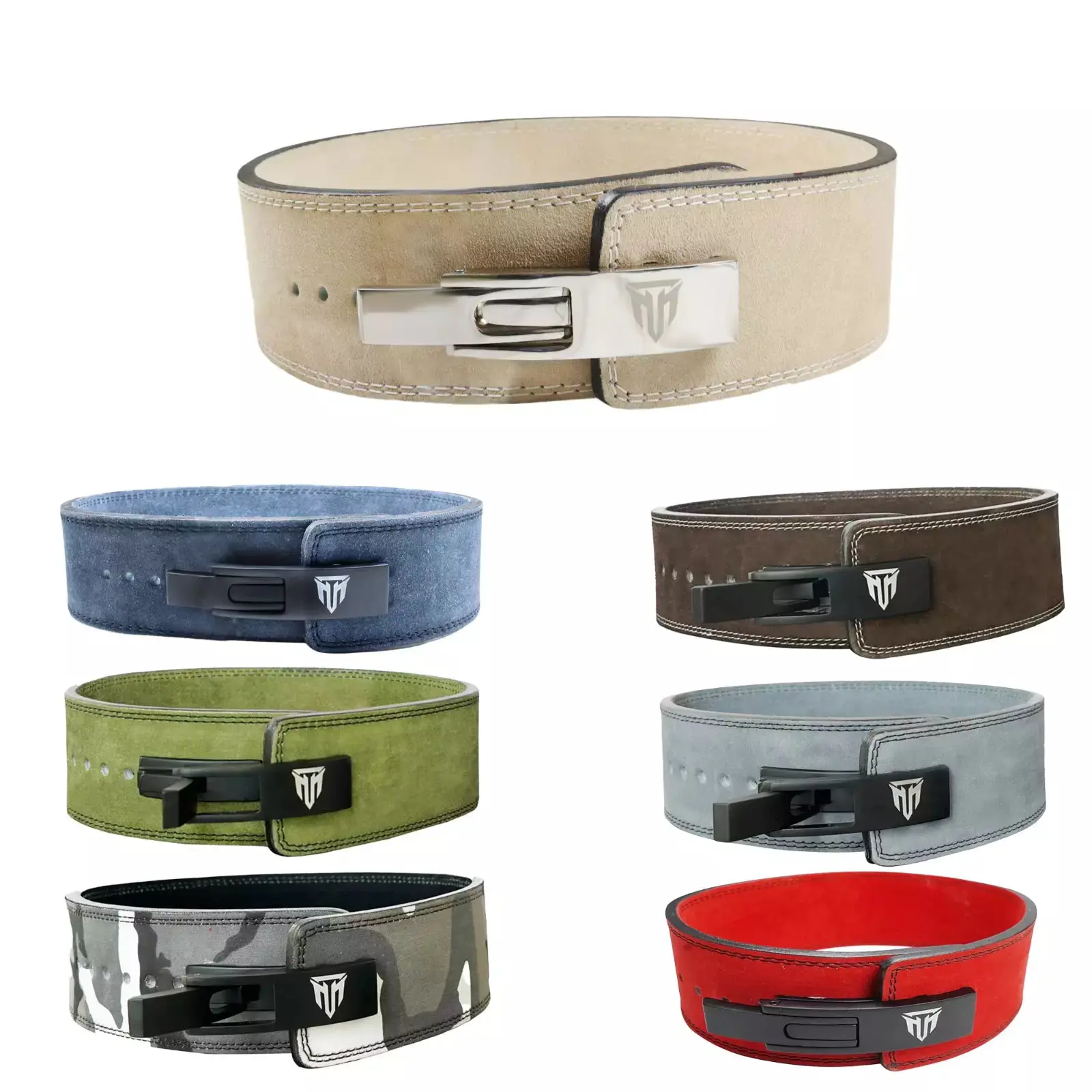 MT 10mm Genuine Leather Lever Belt | Premium Powerlifting & Weightlifting Gym Belt for Men & Women