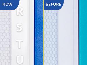 SGILE Large Magnetic Drawing Board - 16 x 13 Inches, Doodle Pad with 4 Magnetized Stamps, Non-BPA, Ergonomic Shape for Preschoolers Play