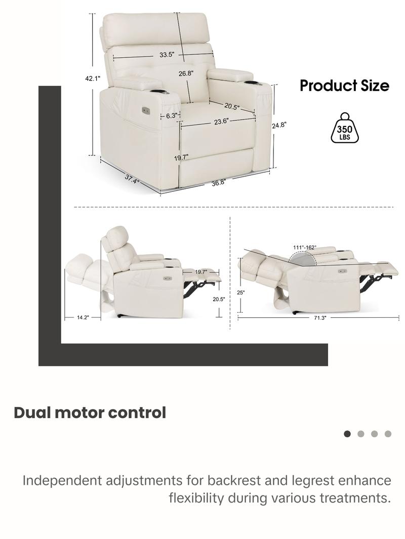 BarberPub Electric Lash Recliner with Adjustable Headrest, Facial Bed for Estheticians, Eyelash Extensions, Nails & Beauty 9904