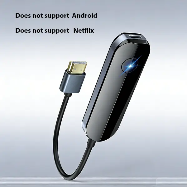 Lulaven 2026 Wireless HDMI Display Adapter for iPhone (iOS-Only, No Android Compatibility) - Chargeable Plug-and-Play WiFi-Enabled Device with 1080P Streaming, Sync Cable