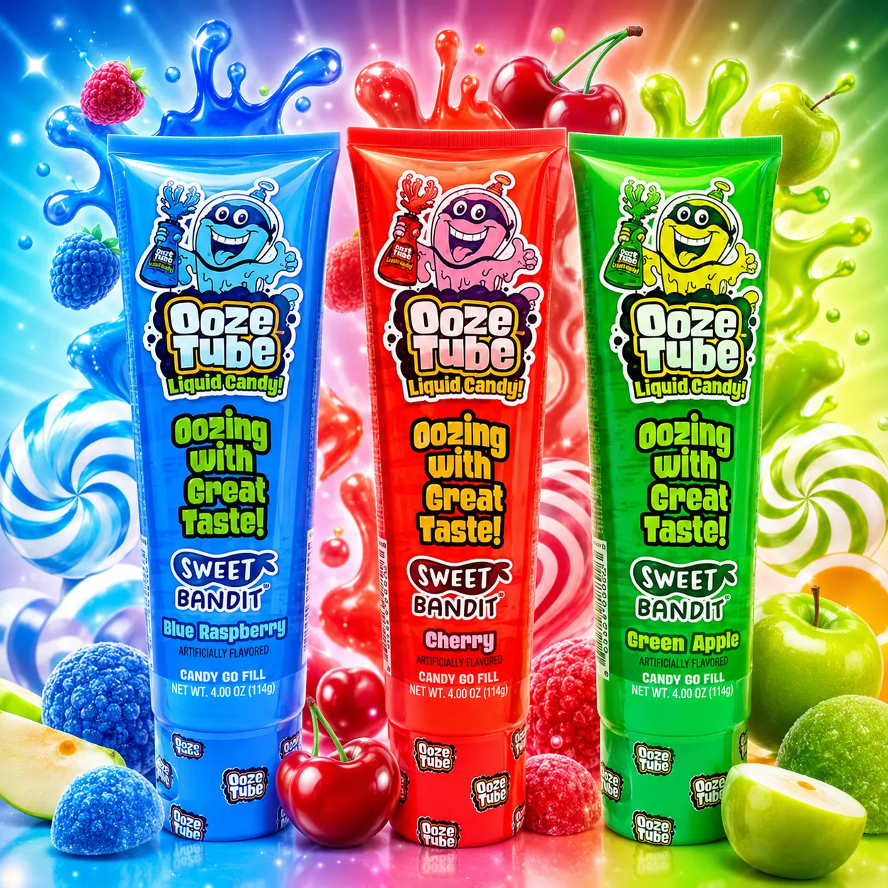 Sweet Bandit Ooze Tube Liquid Candy  sourooze