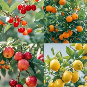 Mixed Fruit Seeds Kit – 50 Apple, 50 Lemon, 50 Cherry and 50 Orange Seeds for Garden Planting, Patio Planters, Balcony Pots and Backyard Orchard Projects – Seeds Only, Not Live Plants