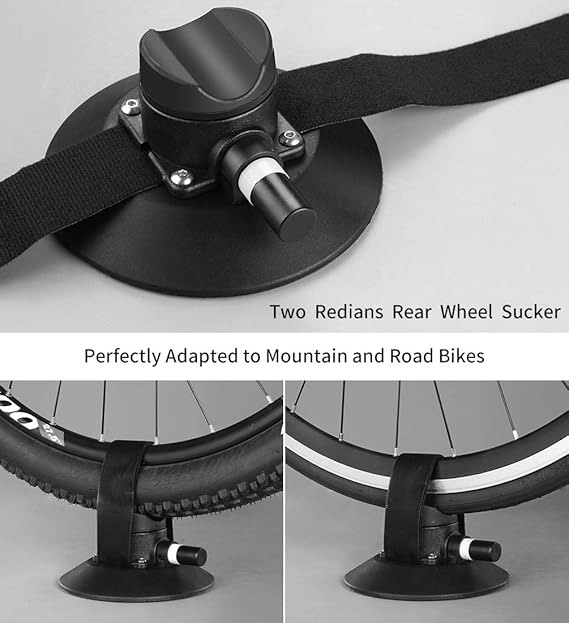 ROCKBROS Suction Cup Bike Rack for Car Roof Top Sucker Bike Rack Quick Release Aluminium Alloy Bike Carrier with Sucker for Bikes